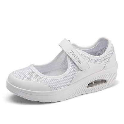 Women's Summer Breathable Mesh Fitness Sneaker Platform Sneakers