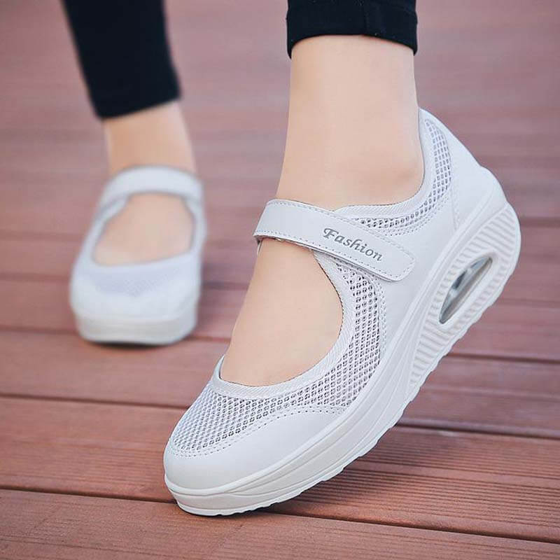 Women's Summer Breathable Mesh Fitness Sneaker Platform Sneakers