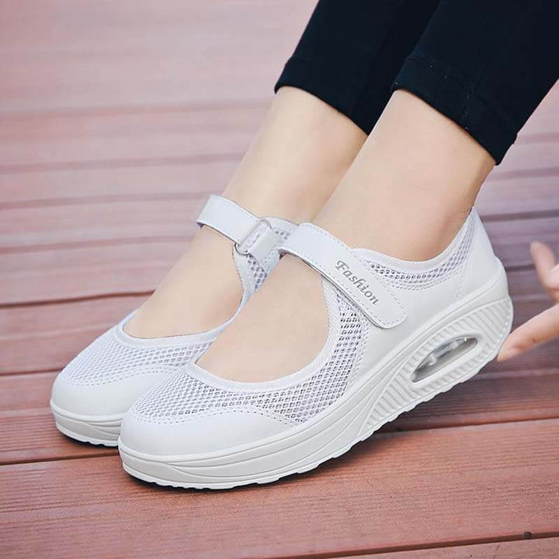 Women's Summer Breathable Mesh Fitness Sneaker Platform Sneakers