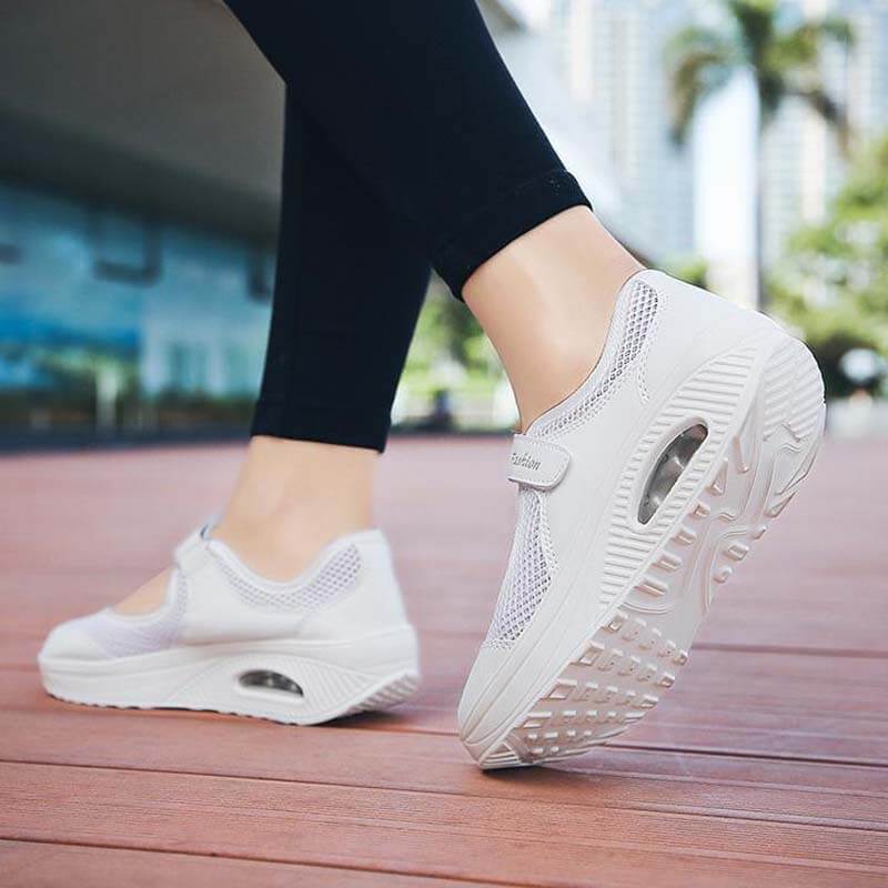 Women's Summer Breathable Mesh Fitness Sneaker Platform Sneakers