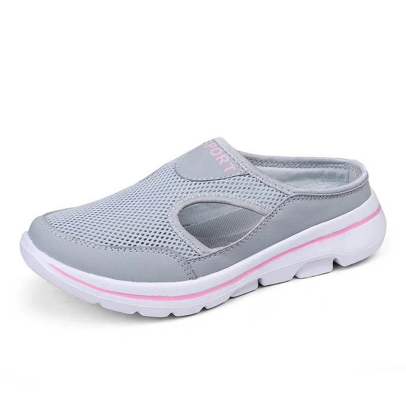 Casual Womens Mens Thick-Soled Slip-on Sandals Mesh Half-Slippers Shoes (Unisex)