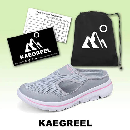 Casual Womens Mens Thick-Soled Slip-on Sandals Mesh Half-Slippers Shoes (Unisex)