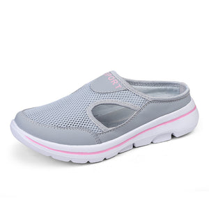 kaegreel knit shoes 31537 light grey pink