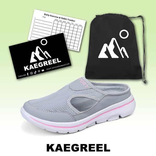 kaegreel knit shoes 31537 light grey pink