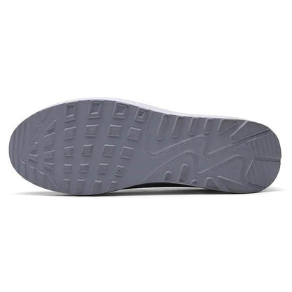 Women Slip-on Thick-soled Height-enhancing Air Cushion Sports Shoes Flying Knit Breathable Casual Shoes