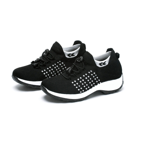 kaegreel knit shoes 31539 black and white