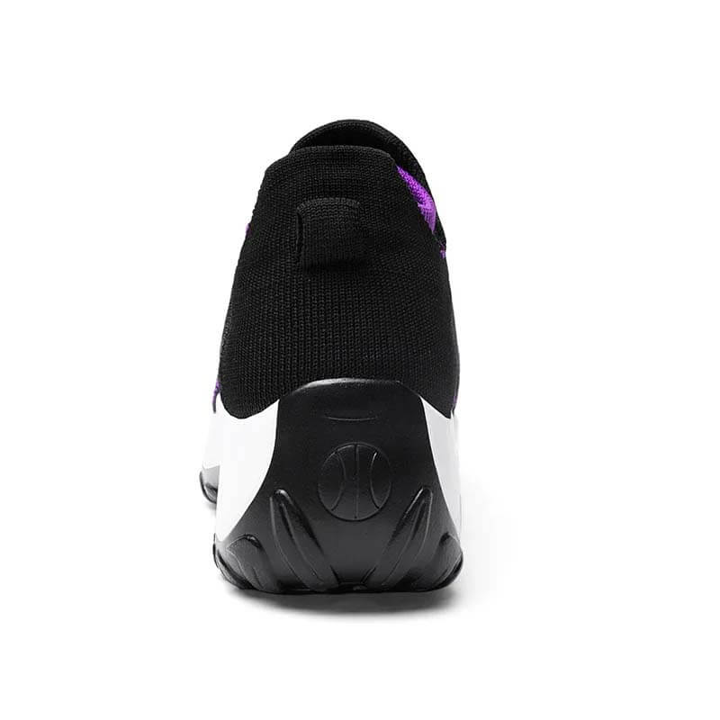 Women Socks Shoes Casual Flying Woven Lace-up Thick-soled Sports Outdoor Shoes