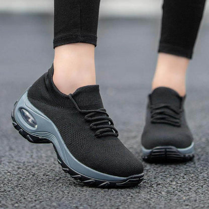 Women Sports Flying Knit Socks Shoes Casual Running Shoes