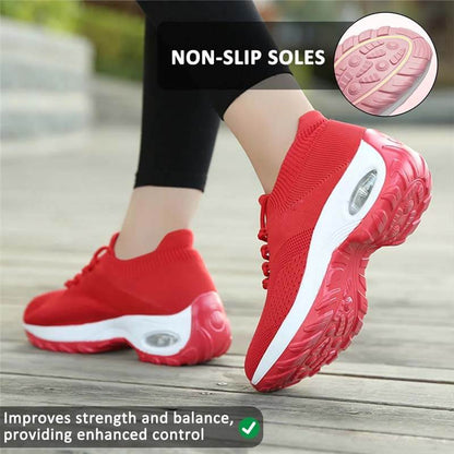 Women Sports Flying Knit Socks Shoes Casual Running Shoes