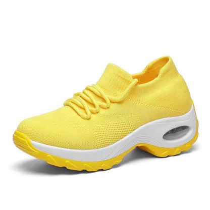 Women Sports Flying Knit Socks Shoes Casual Running Shoes