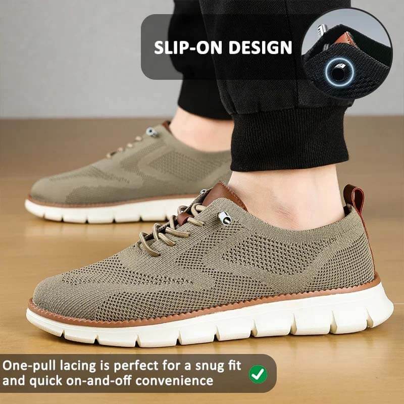 2025 新款跨境轻便系带休闲男鞋透气飞织乐福鞋男大码 Hombres mocasines