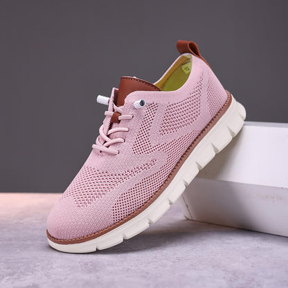 Men's Lightweight Lace-up Casual Breathable Flying Woven Loafers Shoes (BOGO) (Discount auto-applies with 2 pairs in the cart.)