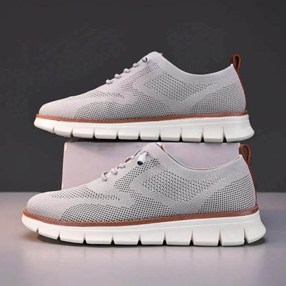 Men's Lightweight Lace-up Casual Breathable Flying Woven Loafers Shoes (BOGO) (Discount auto-applies with 2 pairs in the cart.)