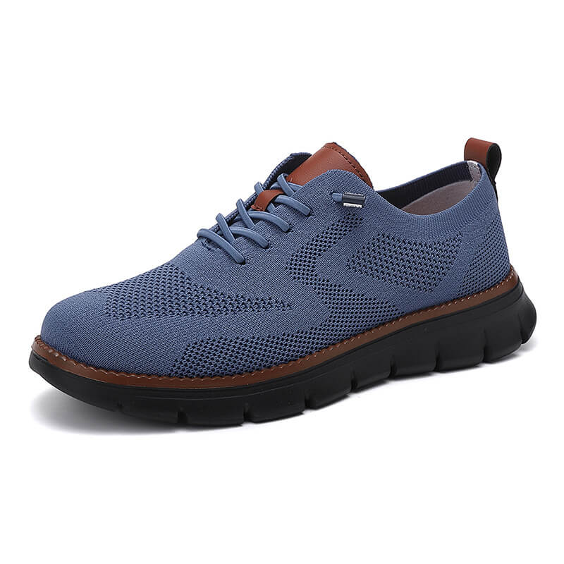 Men's Lightweight Lace-up Casual Breathable Flying Woven Loafers Shoes (BOGO) (Discount auto-applies with 2 pairs in the cart.)