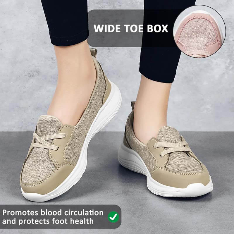 套脚懒人鞋一脚蹬跨境四季休闲女鞋 2023 新款妈妈鞋低帮平底健步鞋