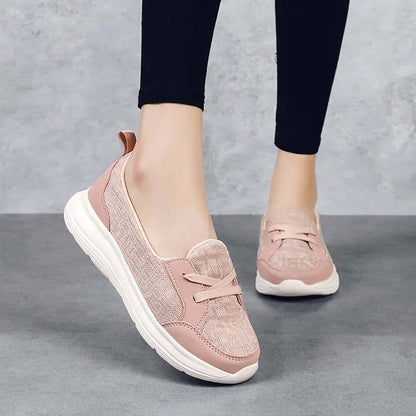 套脚懒人鞋一脚蹬跨境四季休闲女鞋 2023 新款妈妈鞋低帮平底健步鞋