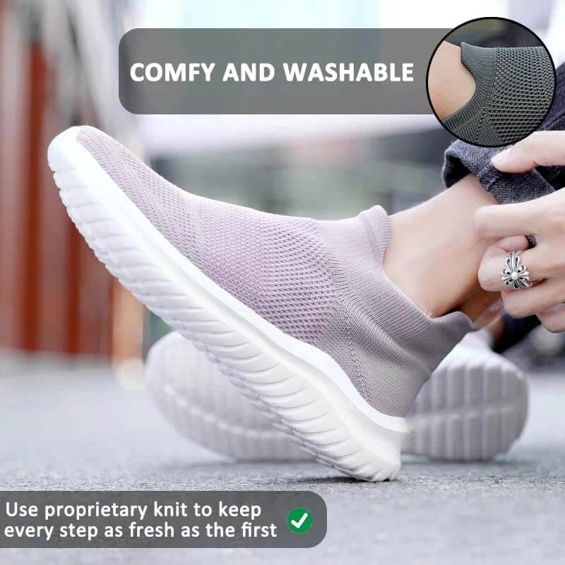 Women's Men's Flying Knit Socks Mesh Shoes Trendy Fashion Casual Sports Running Shoes (Unisex)