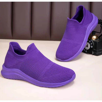 Women's Men's Flying Knit Socks Mesh Shoes Trendy Fashion Casual Sports Running Shoes (Unisex)