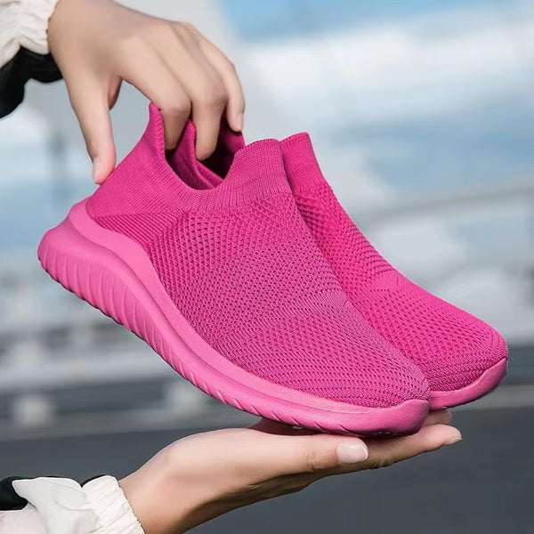 kaegreel knit shoes 31572 sexy pink