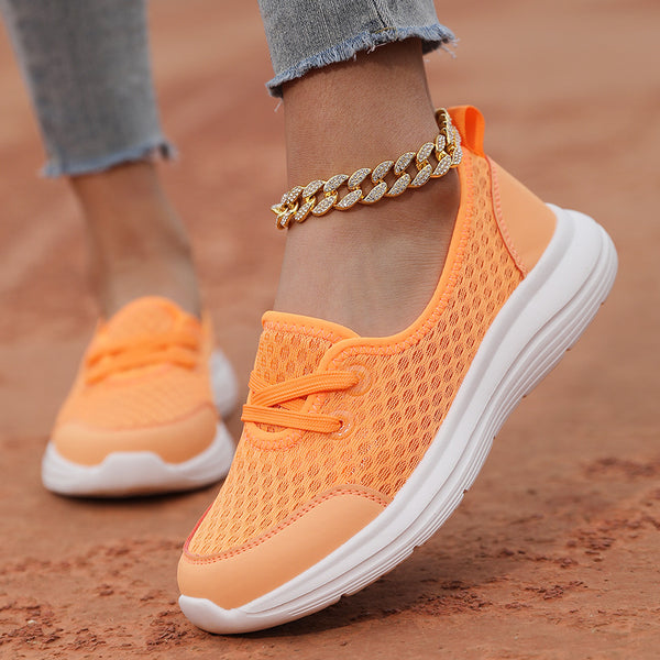 kaegreel knit shoes 31573 orange