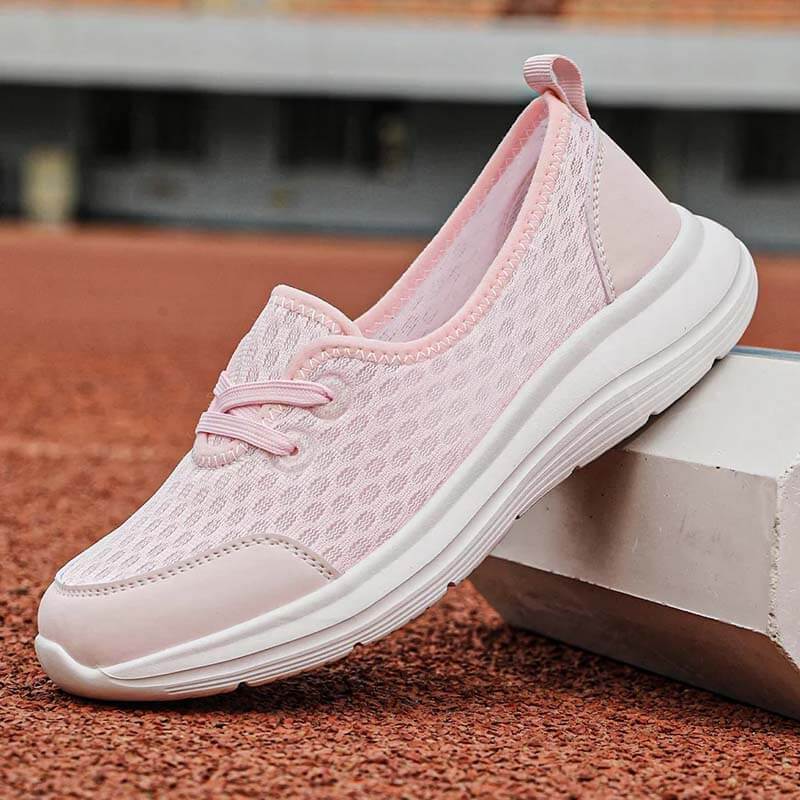 Women Slip-On Casual Shoes Low-top Flat-soled Flying Knit Walking Shoes