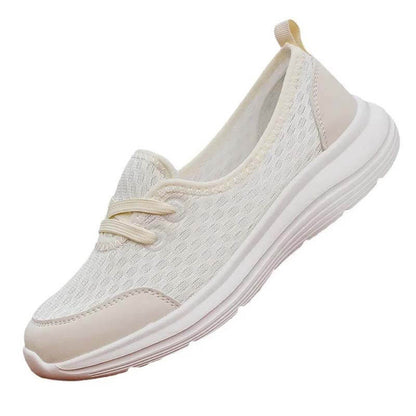 Women Slip-On Casual Shoes Low-top Flat-soled Flying Knit Walking Shoes