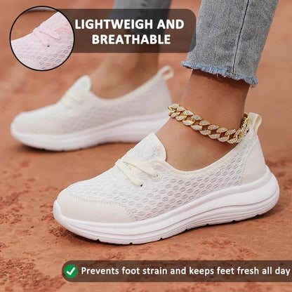 Women Slip-On Casual Shoes Low-top Flat-soled Flying Knit Walking Shoes