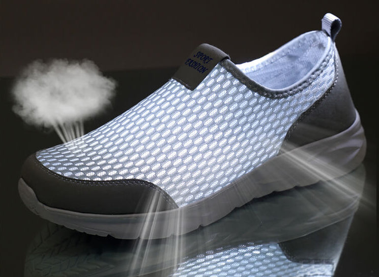 Summer Breathable Mesh Light Casual Sports Slip-on Shoes (Unisex)