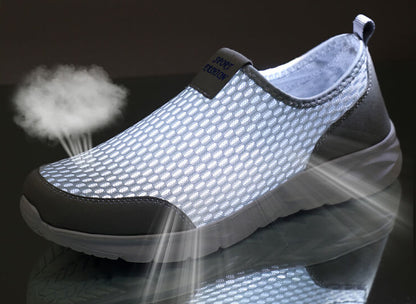 Summer Breathable Mesh Light Casual Sports Slip-on Shoes (Unisex)