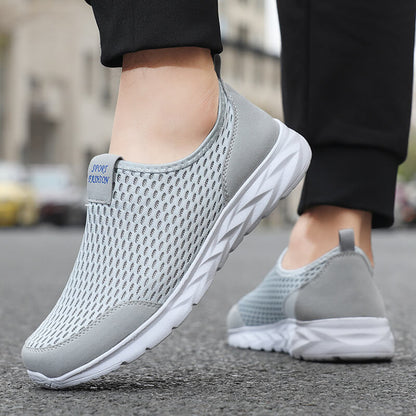 Summer Breathable Mesh Light Casual Sports Slip-on Shoes (Unisex)