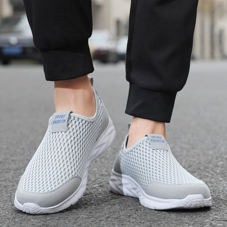 Summer Breathable Mesh Light Casual Sports Slip-on Shoes (Unisex)