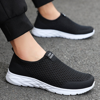 Summer Breathable Mesh Light Casual Sports Slip-on Shoes (Unisex)
