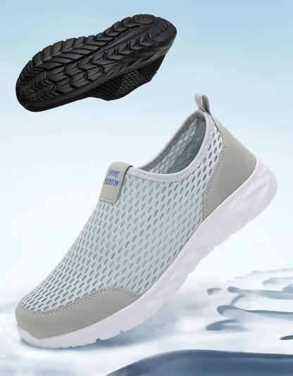 Summer Breathable Mesh Light Casual Sports Slip-on Shoes (Unisex)