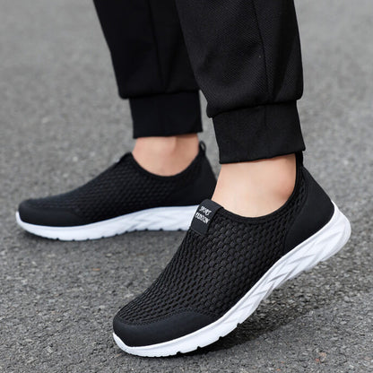 Summer Breathable Mesh Light Casual Sports Slip-on Shoes (Unisex)