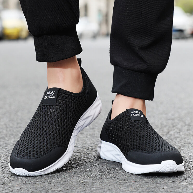 Summer Breathable Mesh Light Casual Sports Slip-on Shoes (Unisex)