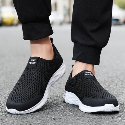 Summer Breathable Mesh Light Casual Sports Slip-on Shoes (Unisex)
