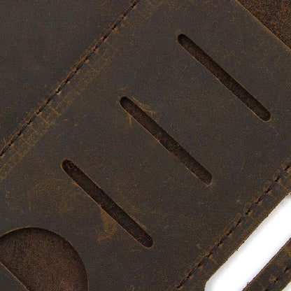 Borsa per cintura di fondina in pelle vera in pelle maschile