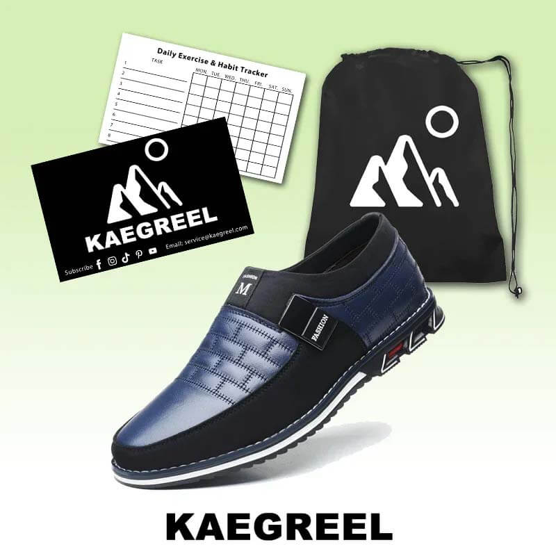 Cuero genuino de Cuero de Kaegreel Detalle Non Slip Sole Sole Sole Zapatos casuales