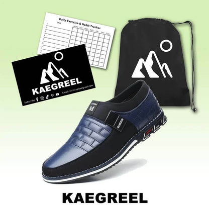 Cuero genuino de Cuero de Kaegreel Detalle Non Slip Sole Sole Sole Zapatos casuales
