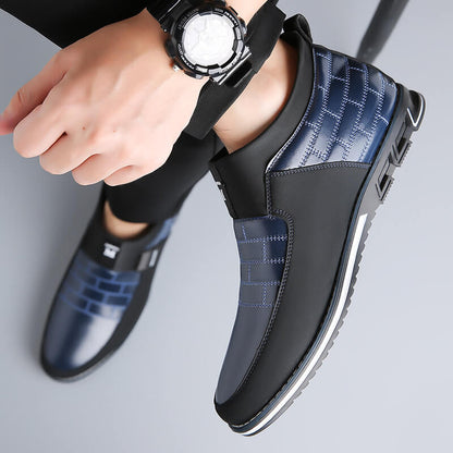Kaegreel Men's Classic Business Casual Slip On Leather Ankle Boots