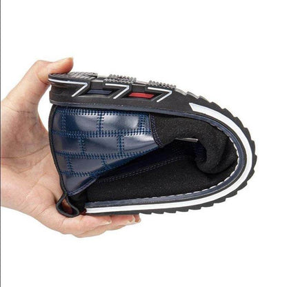 Kaegreel Men's Classic Business Casual Slip On Leather Ankle Boots