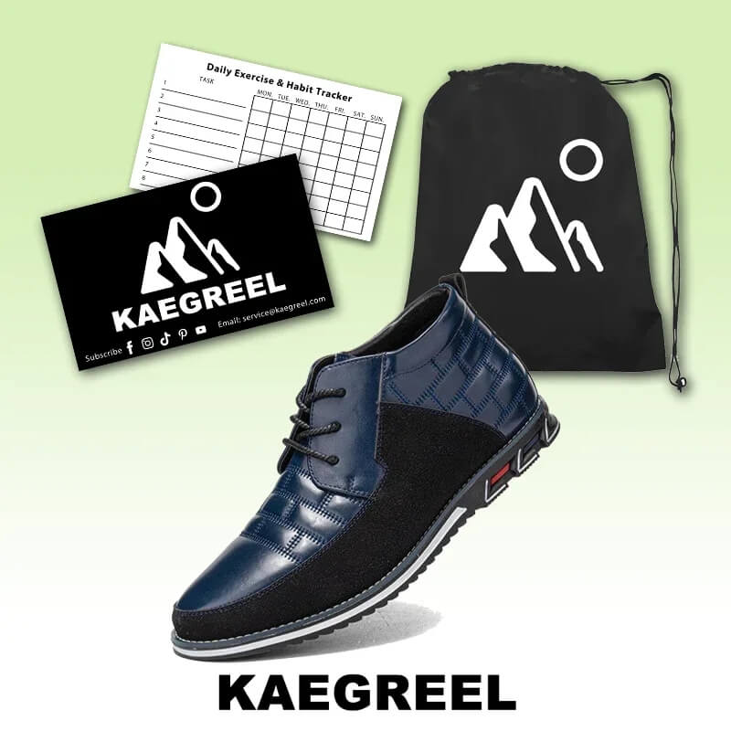 Botas de tobillo de cuero ocasionales de cordón de punta redonda para hombres (ancho de zapato estrecho, tamaño más grande.)