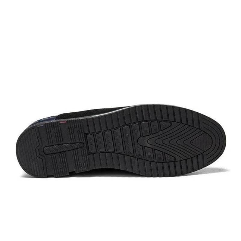 Botas de tobillo de cuero ocasionales de cordón de punta redonda para hombres (ancho de zapato estrecho, tamaño más grande.)