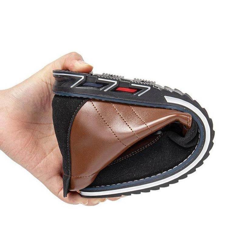 Botas de tobillo de cuero ocasionales de cordón de punta redonda para hombres (ancho de zapato estrecho, tamaño más grande.)