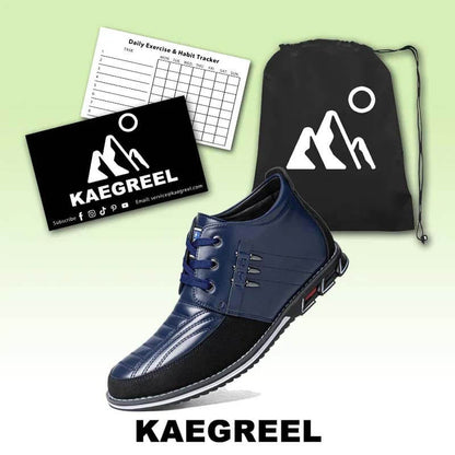 Men's microfiber leather rivet lace-up business casual ankle boots (narrow shoe width, larger size recommended.)