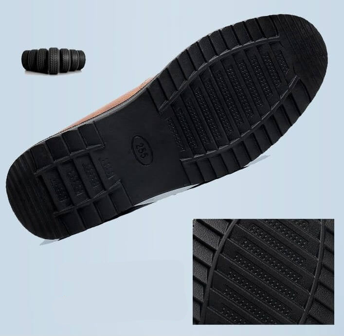 Men's Retro Color Leather Large Size Soft Sole Casual Shoes
