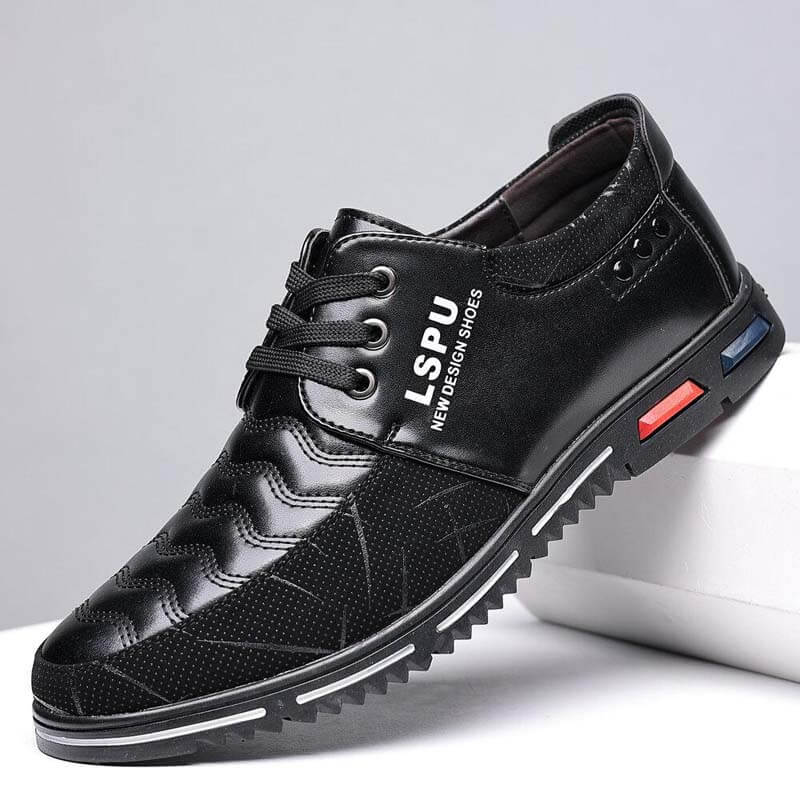 Men lace up breathable non-slip comfortable leisure business shoes