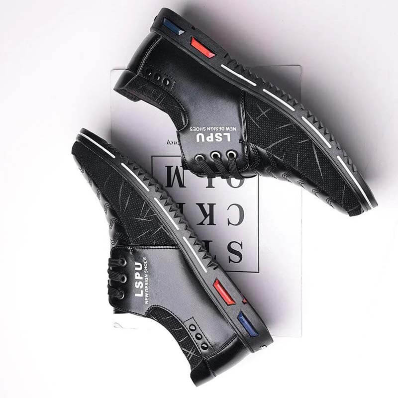 Men lace up breathable non-slip comfortable leisure business shoes