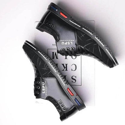 Men lace up breathable non-slip comfortable leisure business shoes