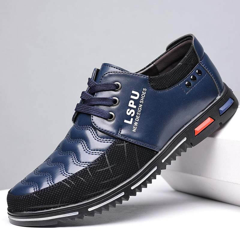 Men lace up breathable non-slip comfortable leisure business shoes